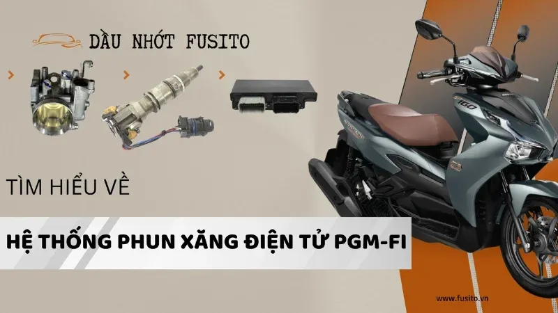 Chi tiet dong co xe wave thai 125, the hien cong nghe phun xang dien tu PGM-FI